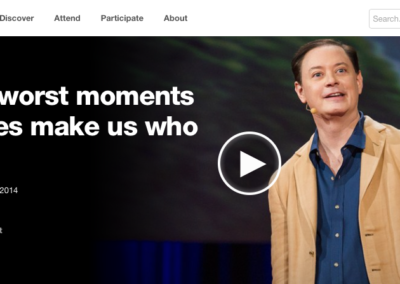 TED Talk: “How the Worst Moments in Our Lives Make Us Who We Are”