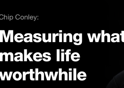 TED Talk:  “What Makes Life Worthwhile”